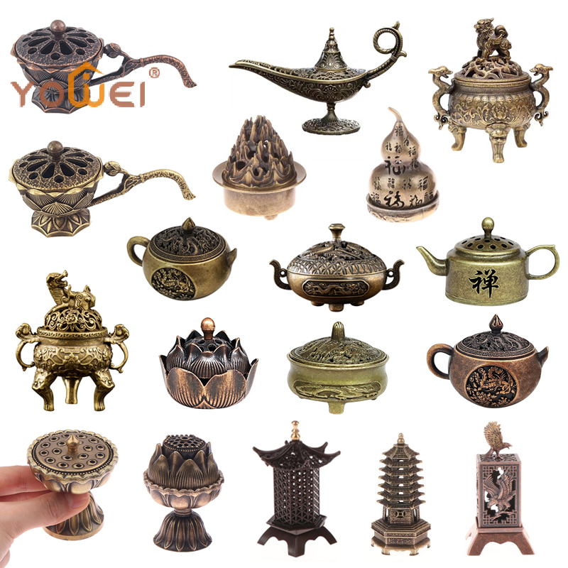 Home Fragrance Miniso - Antique Incense Burner Buddhist Hollow Incenses
