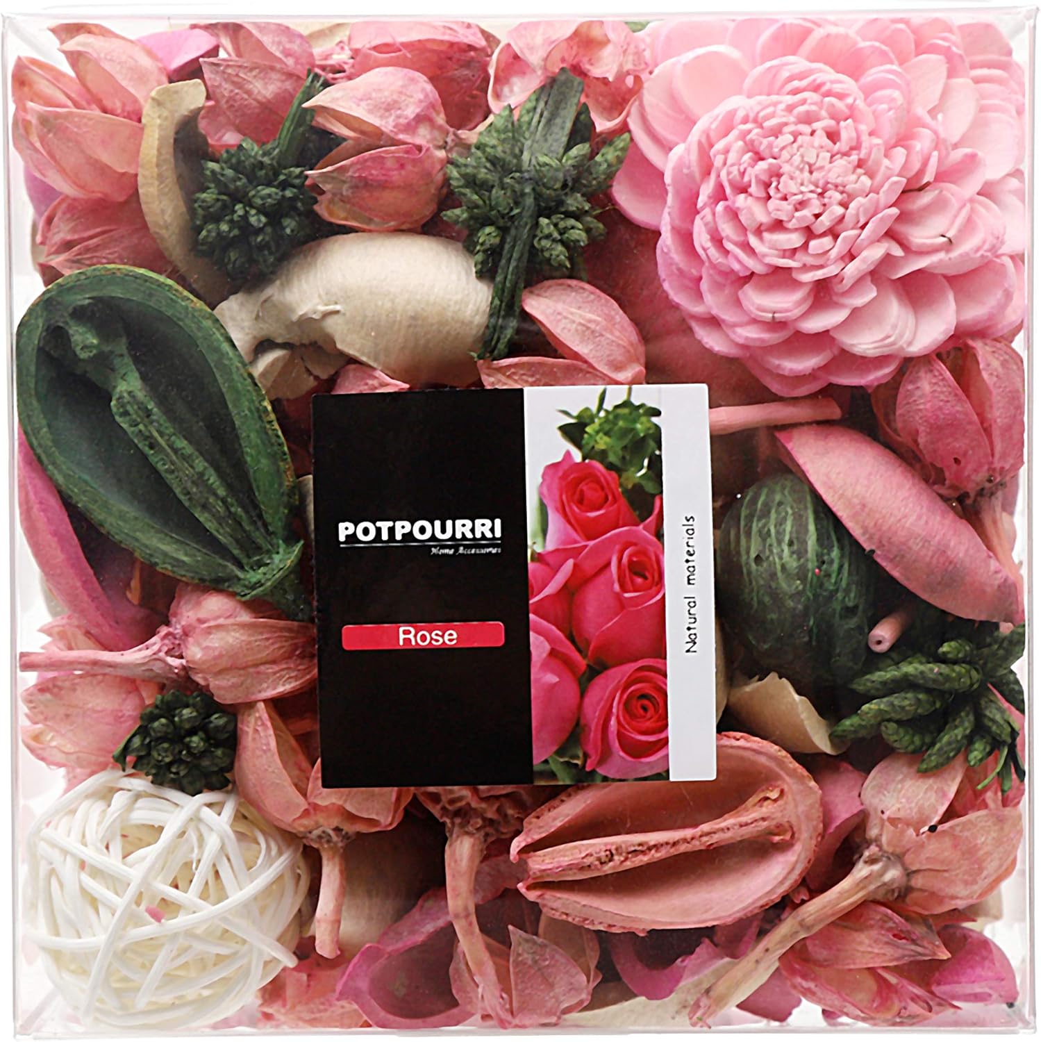 Home Fragrance Potpourri - Rose Scented Potpourri Bowl Filler Dried