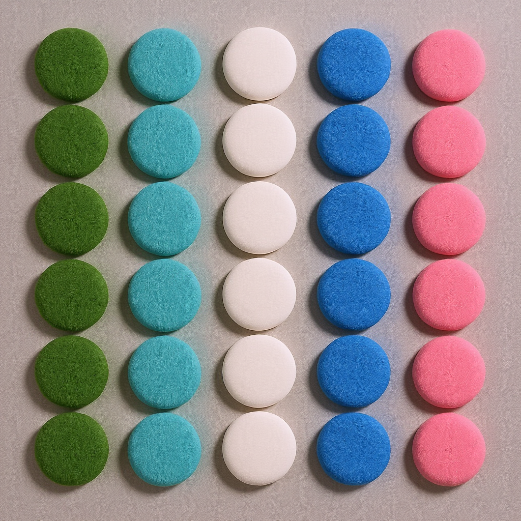 Car Vent Diffuser - 50Pcs Round Essential Oil Cotton Pads