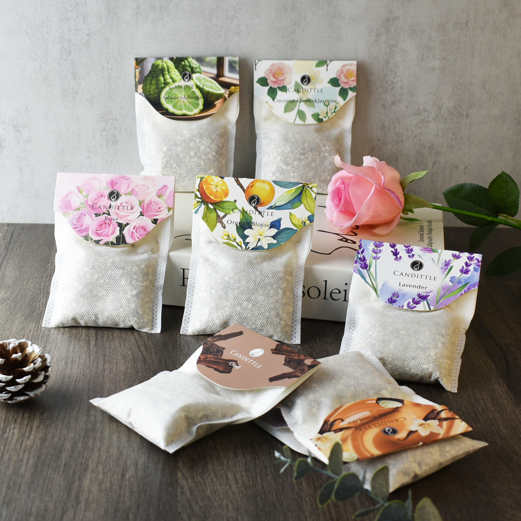 Home Fragrance Long Lasting - Hanging Paper Scented Sachet With Hook