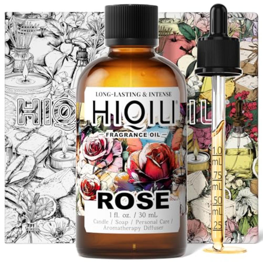 Home Fragrance Diffuser - HIQILI Rose Fragrance Oil for Candle,
