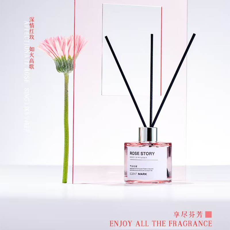 Home Fragrance Jasmine - 50ml Reed Diffuser Bottle with Essential