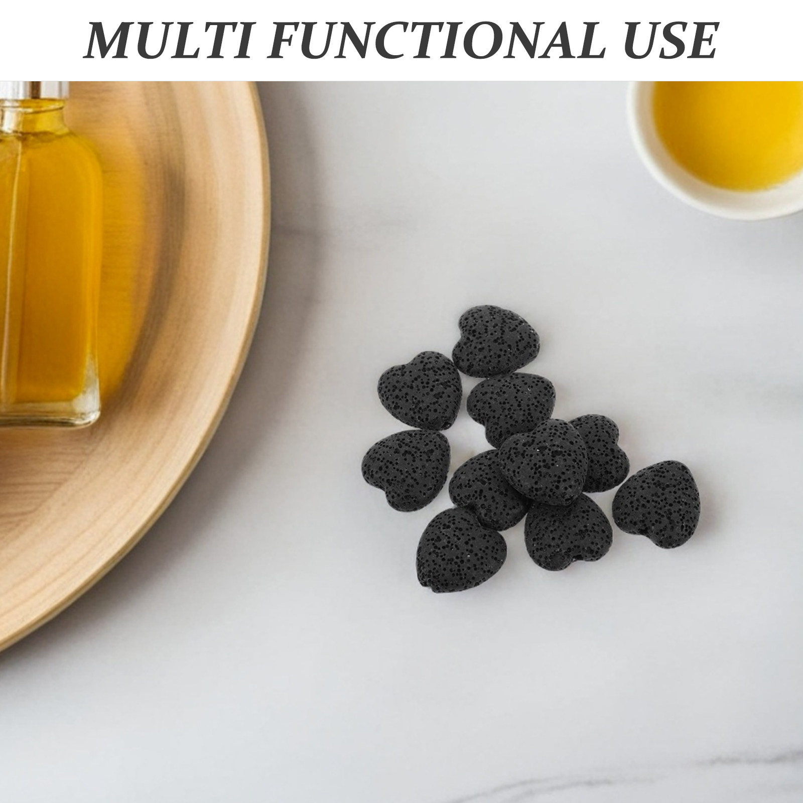 20Pcs Heart Volcanic Lava Rock - Home Fragrance Diffuser recension och pris