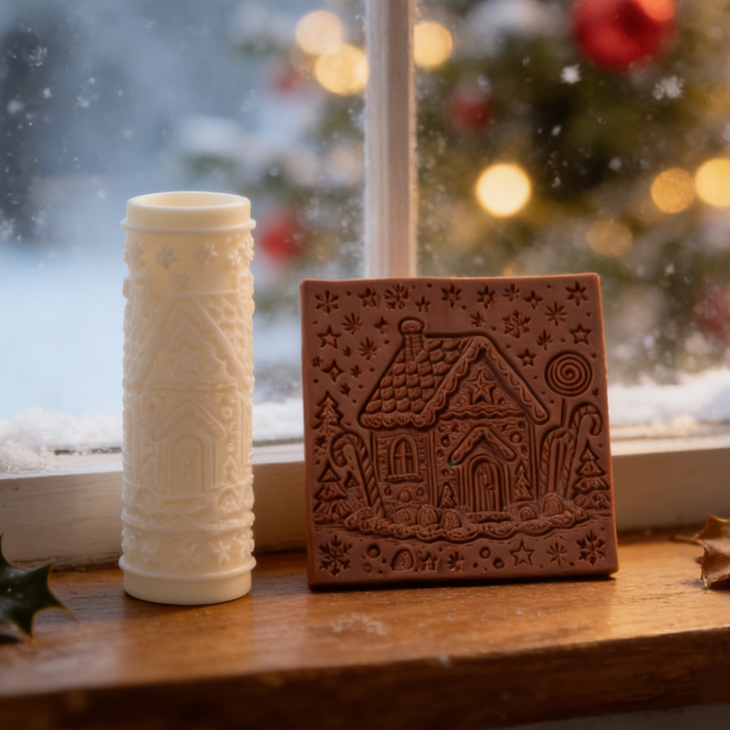 Christmas House Pattern Textur - Home Fragrance Gingerbread recension och pris