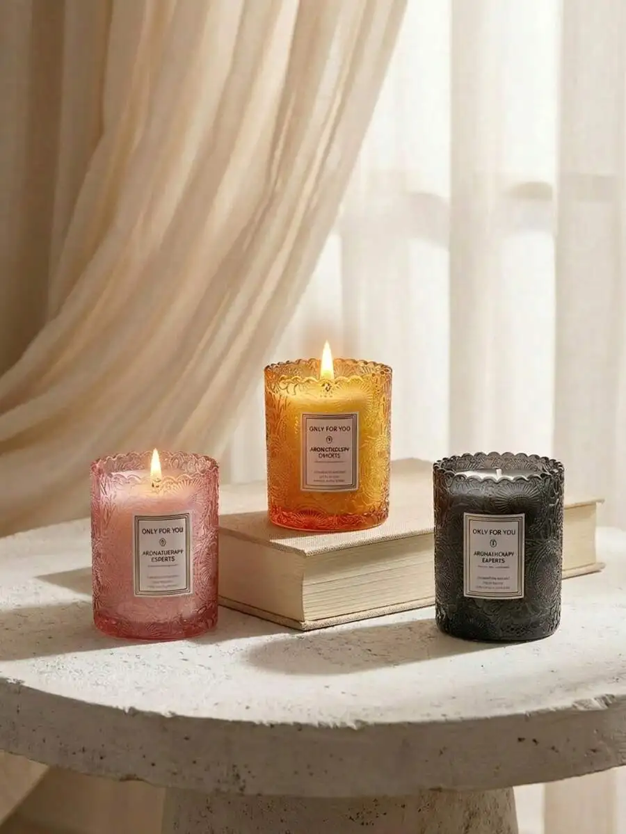 Natural Soy Wax Scented Candle - Home Fragrance Long Lasting recension och pris