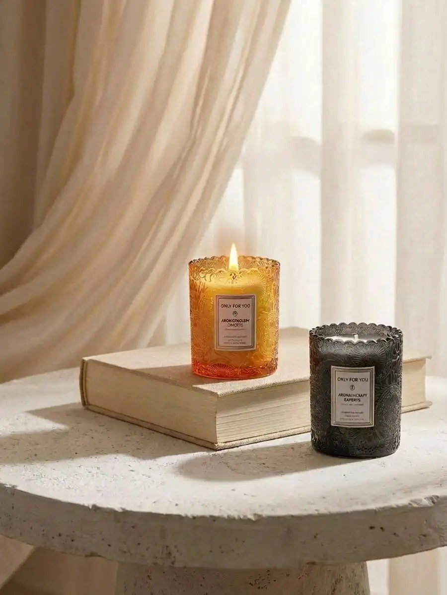 Natural Soy Wax Scented Candle - Home Fragrance Long Lasting recension och pris