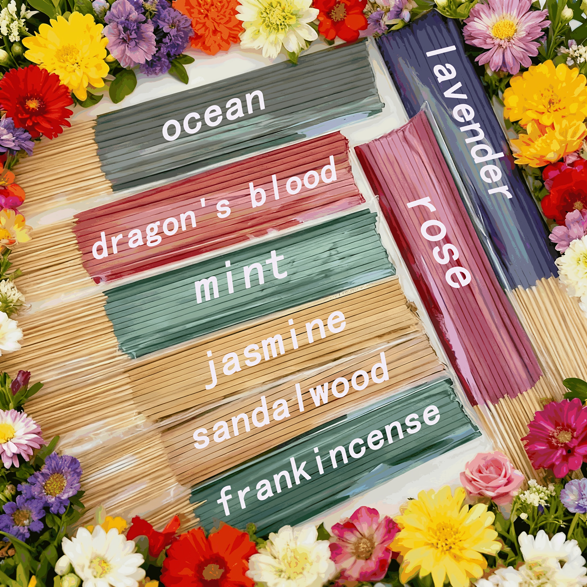 8 Sets of Incense Sticks - 160 - Home Fragrance Vanilla recension och pris