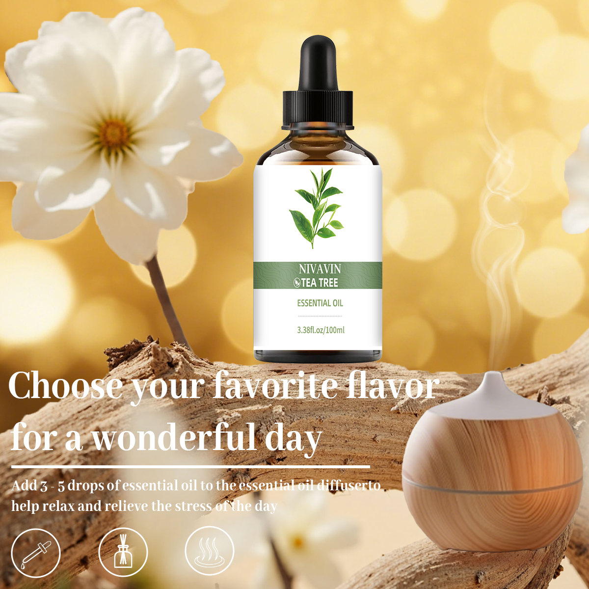 NIVAVIN 30ml/60ml/100ml Tea Tr - Home Fragrance Co recension och pris