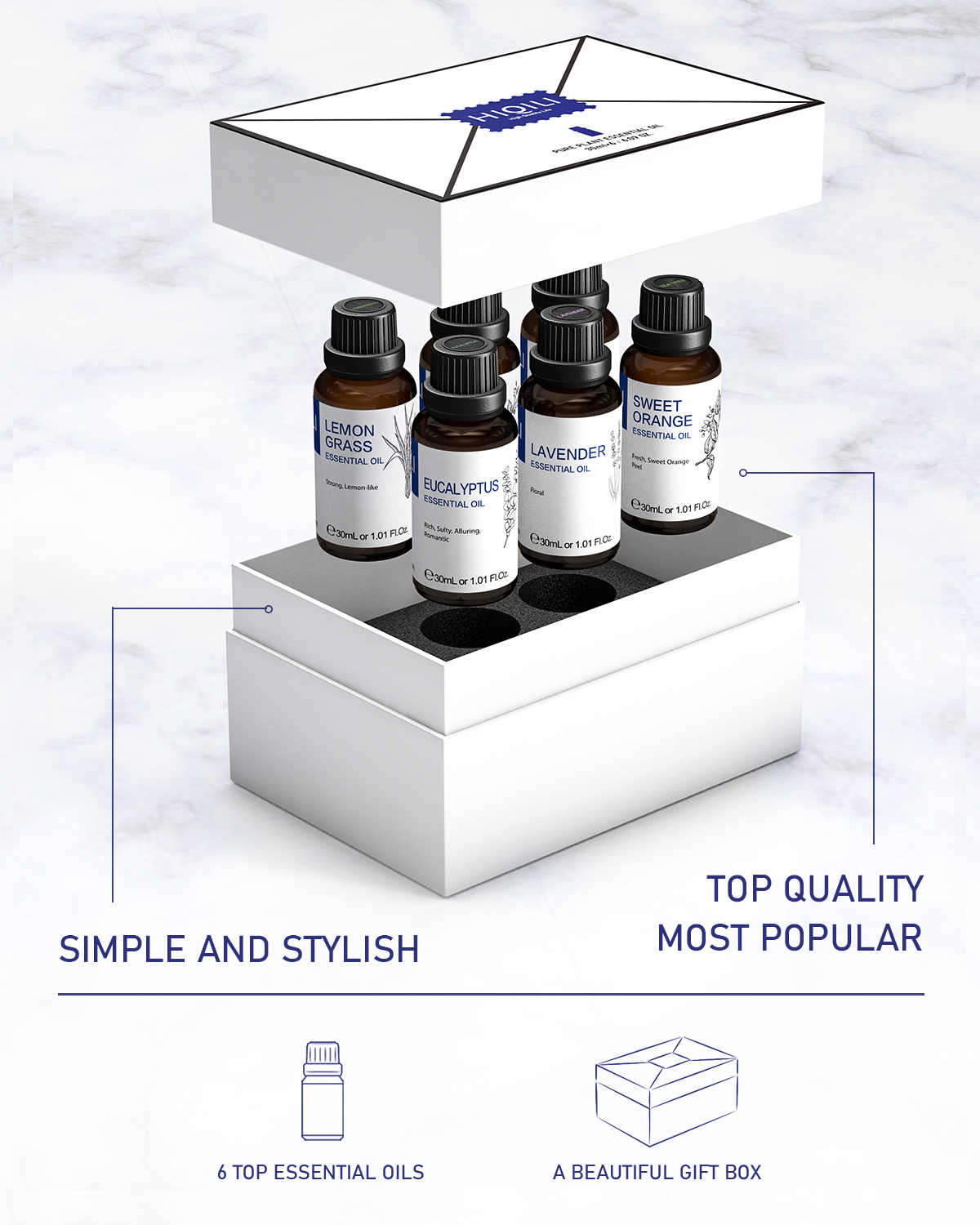 HIQILI 30ML 6-piece Set, Exqui - Home Fragrance Diffuser recension och pris