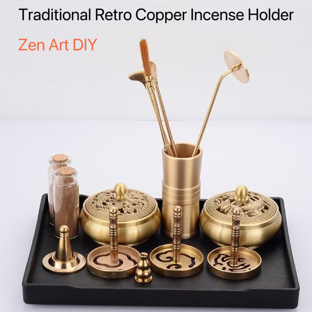Pure Copper Incense Holder Set - Xmas Home Fragrance recension och pris