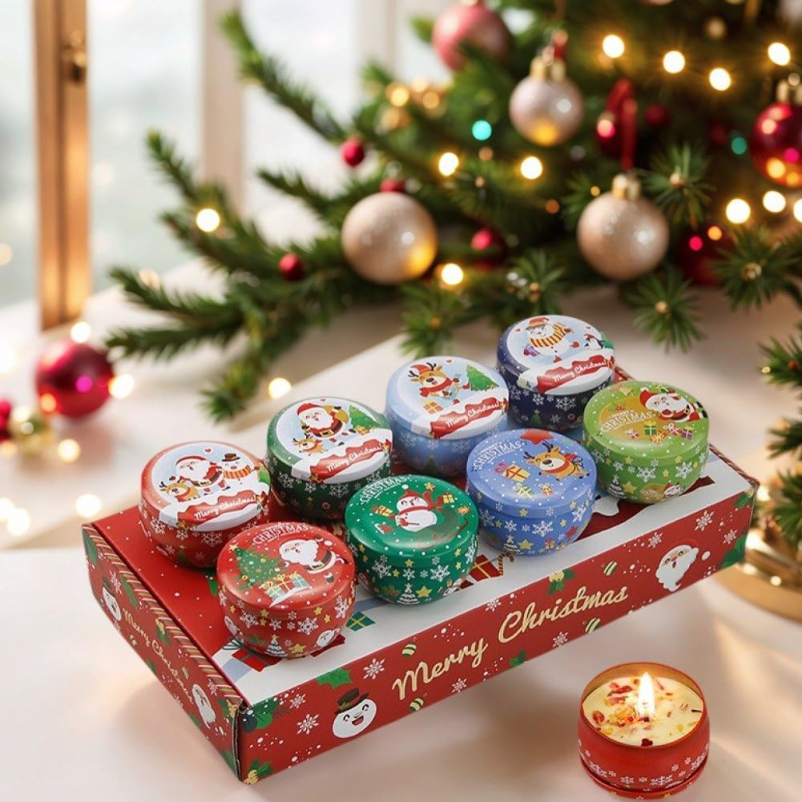 Soy Wax Christmas Scented Cand - Xmas Home Fragrance recension och pris