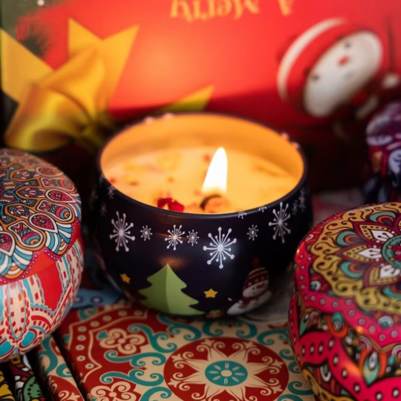 Soy Wax Christmas Scented Cand - Xmas Home Fragrance recension och pris