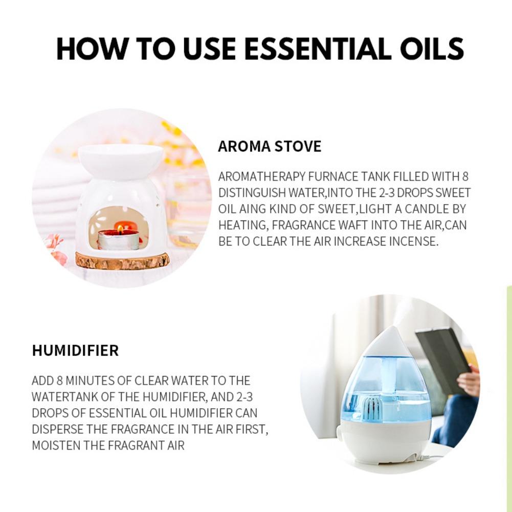 12 Flavors 10ml Essential Oils - Home Fragrance Vanilla recension och pris