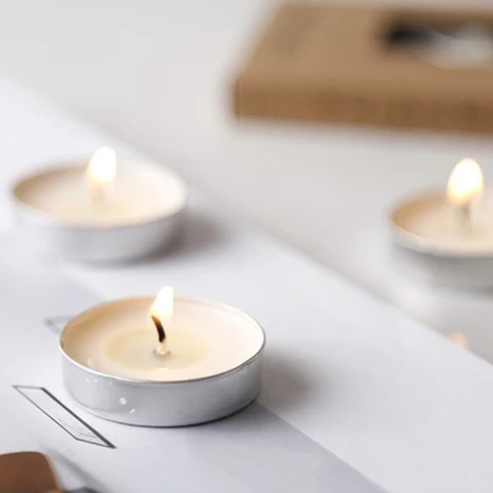 50 Pcs Round White Small Candl - Home Fragrance Vanilla recension och pris