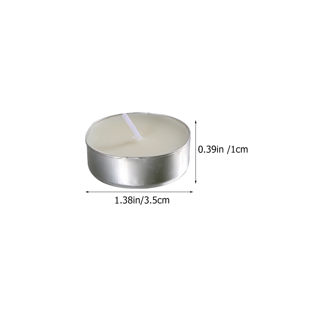 50 Pcs Round White Small Candl - Home Fragrance Vanilla recension och pris