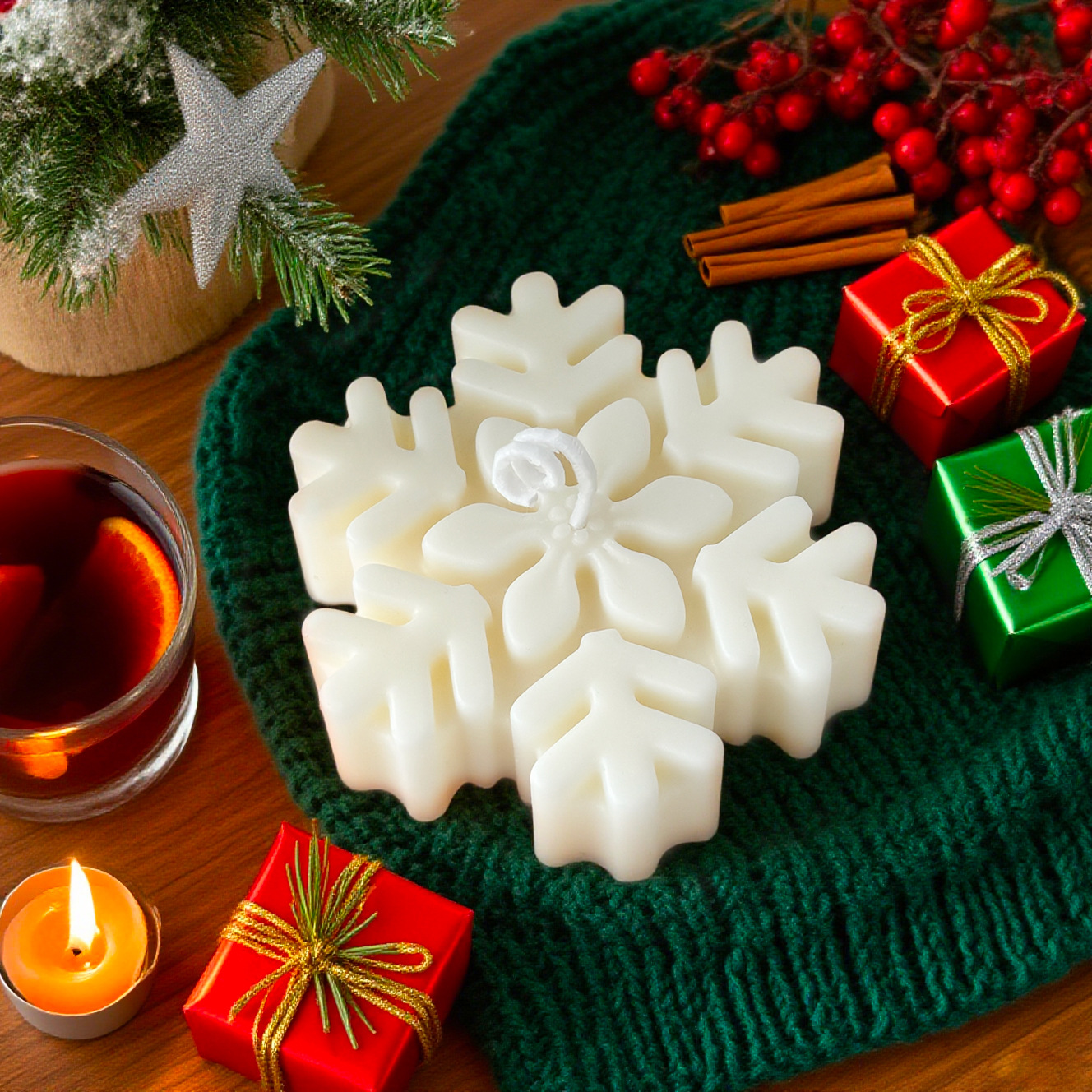1Pc Christmas Snowflake Scente - Home Fragrance Vanilla recension och pris