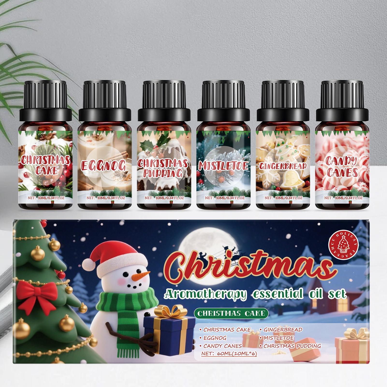 6 Pcs Christmas Fragrance Oils - Xmas Home Fragrance recension och pris