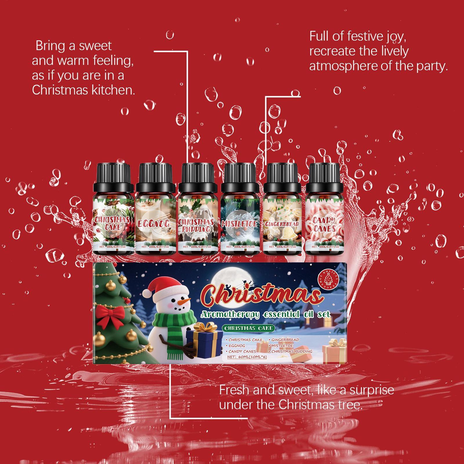 6 Pcs Christmas Fragrance Oils - Xmas Home Fragrance recension och pris