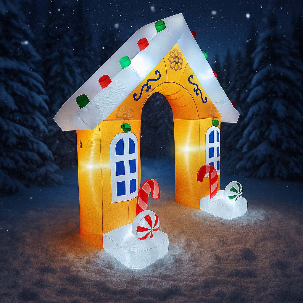 8.8FT Gingerbread House Archwa - Home Fragrance Gingerbread recension och pris