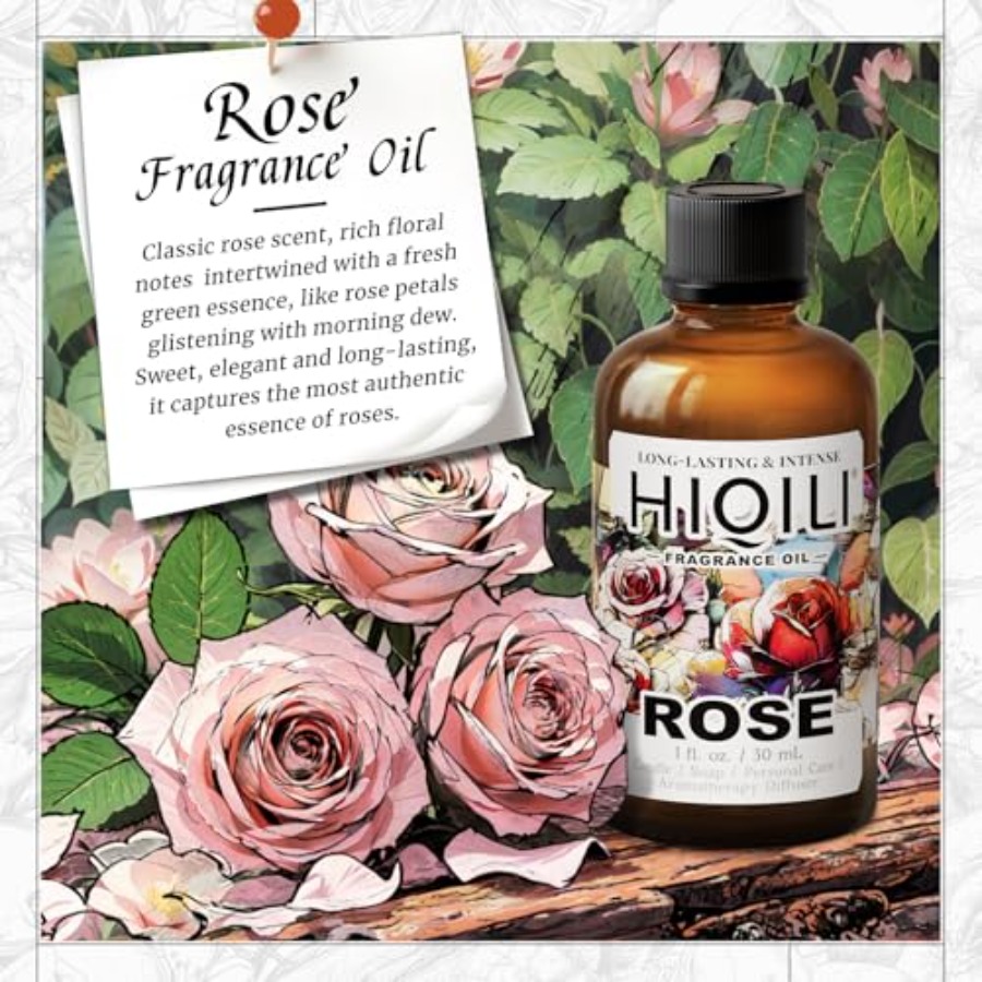 HIQILI Rose Fragrance Oil for  - Home Fragrance Diffuser recension och pris