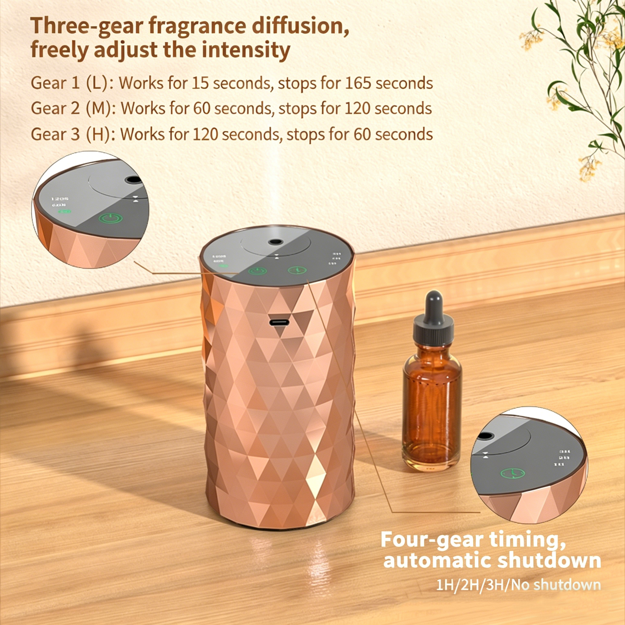 Waterless Essential Oil Diffus - Home Fragrance Potpourri recension och pris