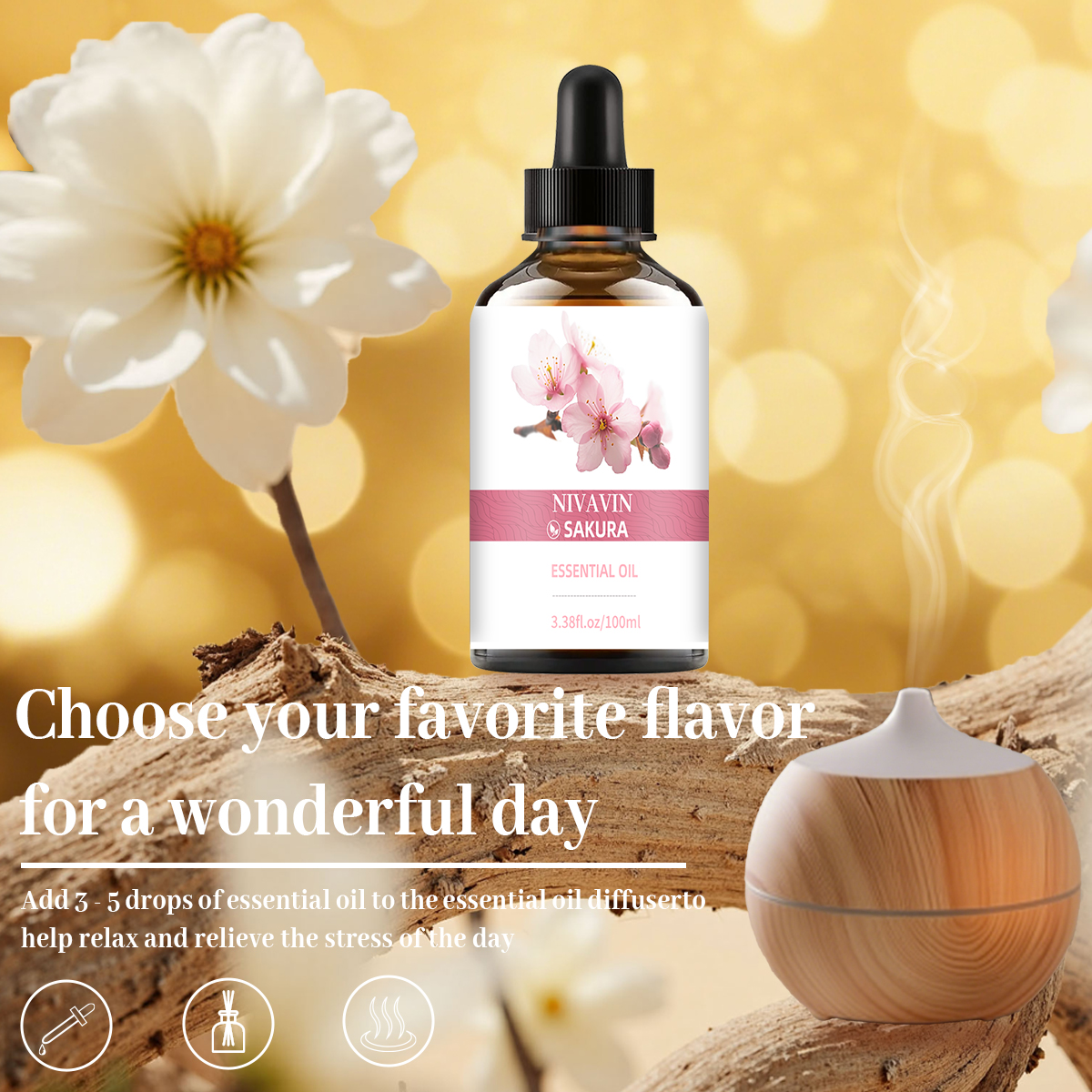 NIVAVIN 30ml/60ml/100ml Cherry - Home Fragrance Co recension och pris