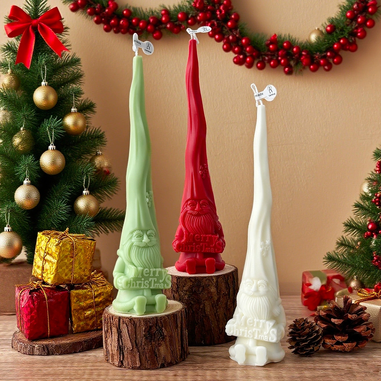 1Pc Christmas Santa Claus Scen - Xmas Home Fragrance recension och pris
