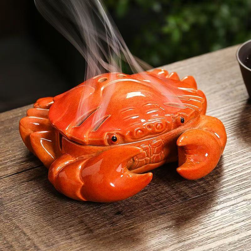 Funny Crab Shaped Incense Stov - Xmas Home Fragrance recension och pris
