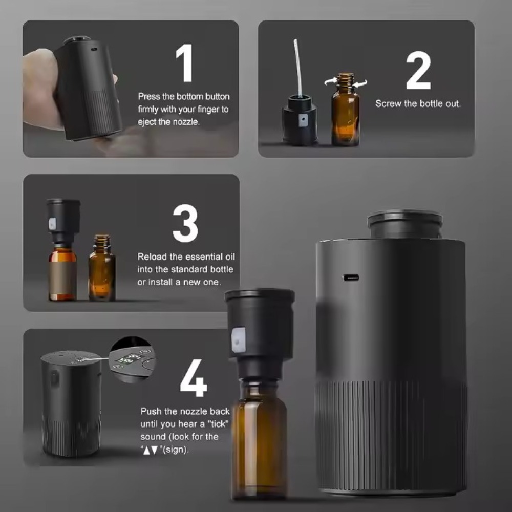 Portable Essential Oil Diffuse - Home Fragrance Diffuser recension och pris